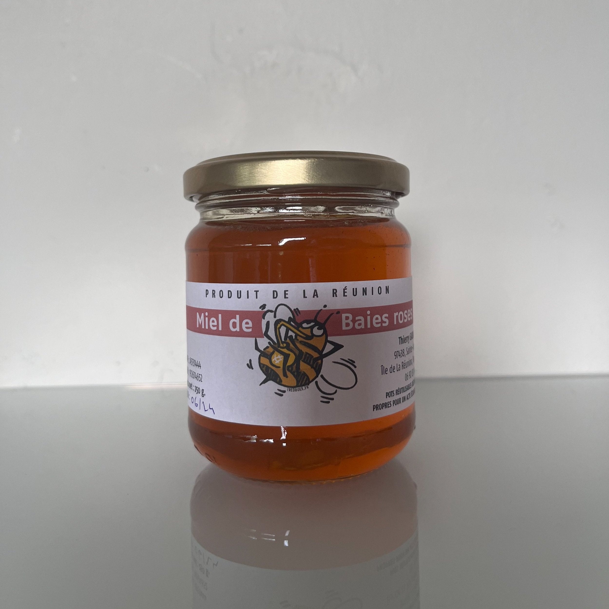 Miel de baies roses